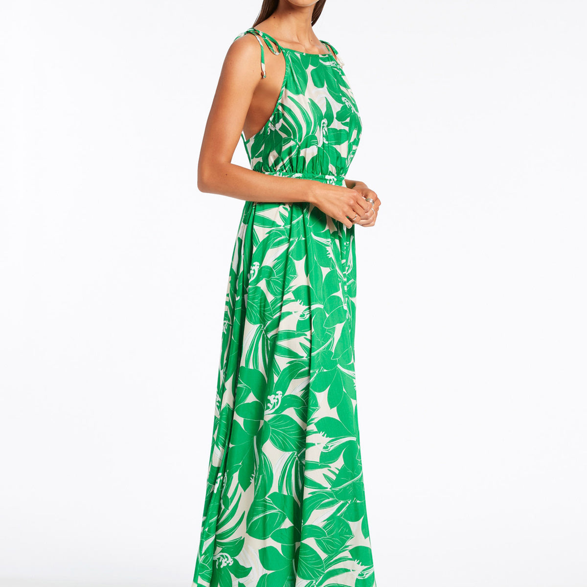 Floreale Backless Maxi Dress