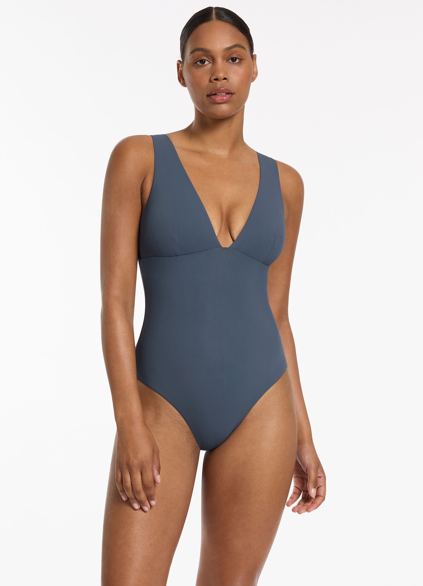 Jetset Plunge One Piece Steel Blue JETS Australia