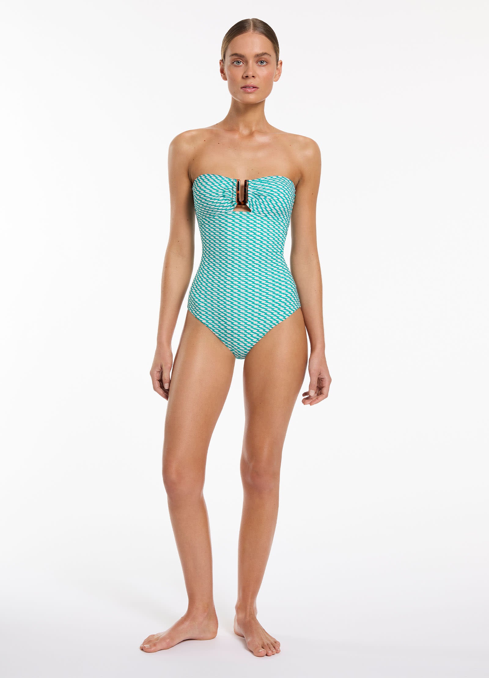 Asceno Bandeau One Piece Mineral JETS Australia