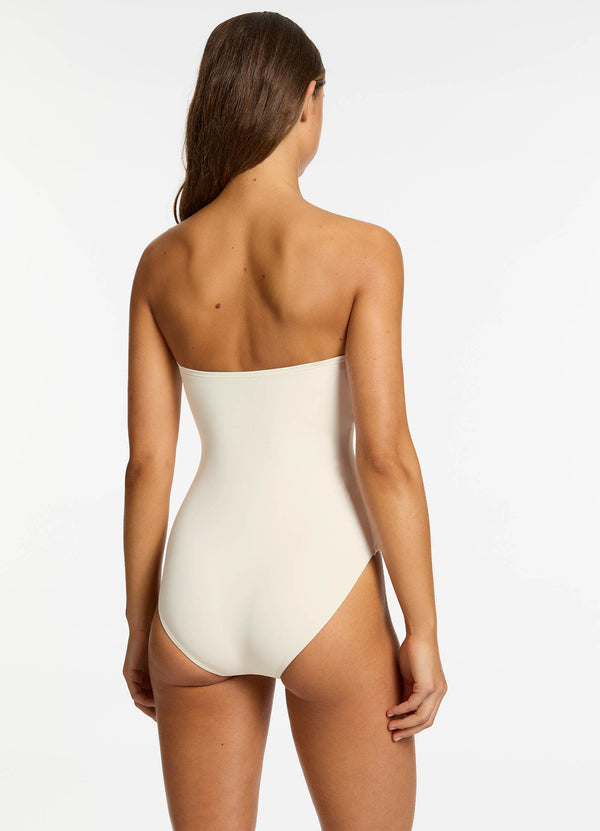 Elora Infinity Bandeau One Piece - Cream