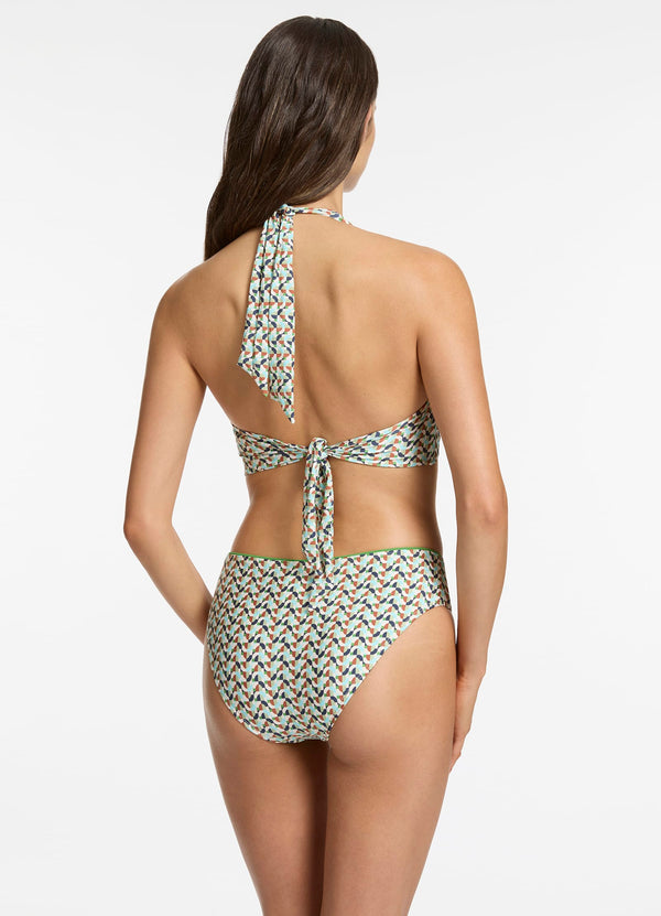 Acacia U Trim Mid Rise Bikini Bottom - Multi