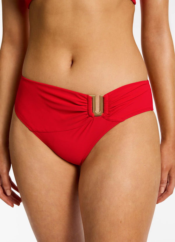 Jetset U Trim Mid Pant - Rosso