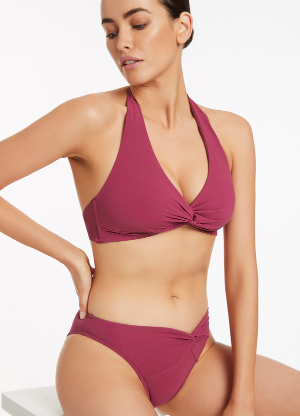 Jetset D-DD Twist Front Bikini Top - Orchid