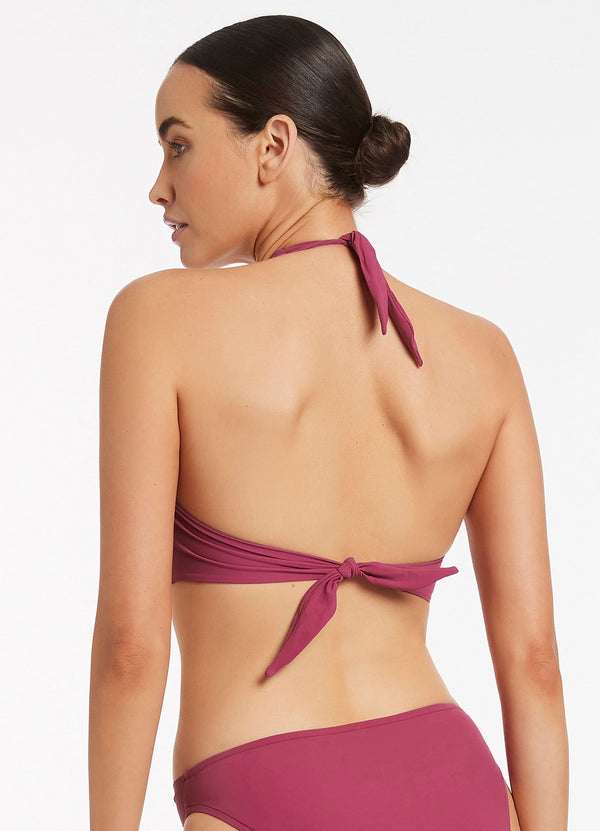 Jetset D-DD Twist Front Bikini Top - Orchid