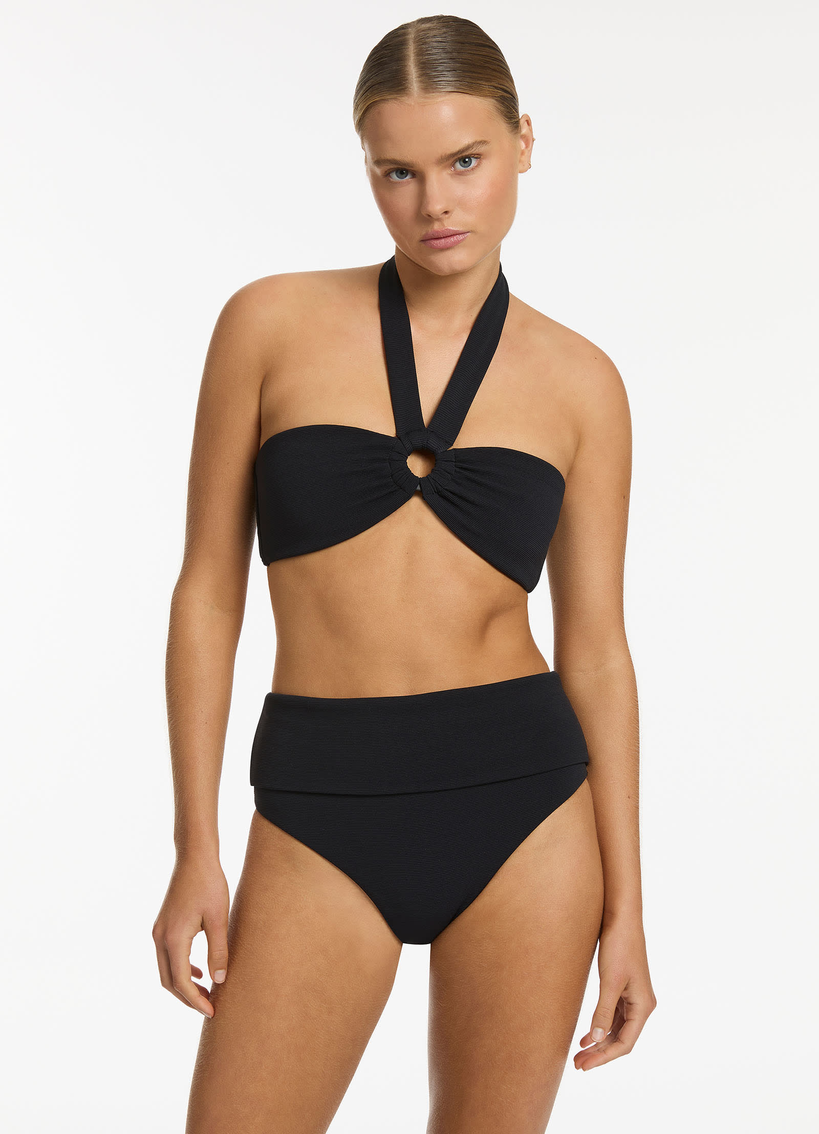 Halter top and deals high waisted bikini