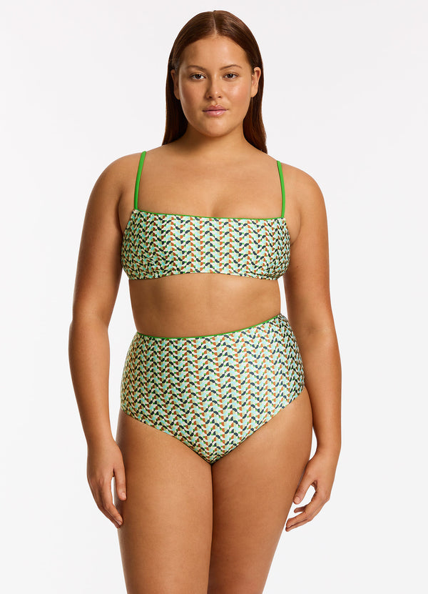 Acacia Tank Bikini Top - Multi