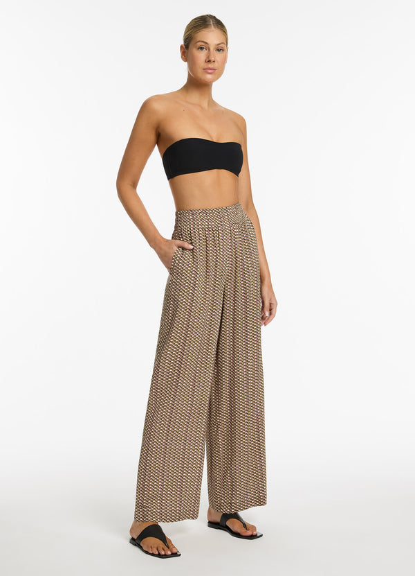 Infinity Wide Leg Pant - Kelp