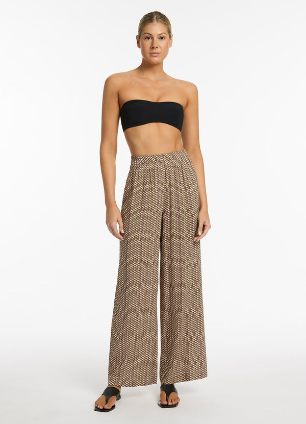 Infinity Wide Leg Pant - Kelp