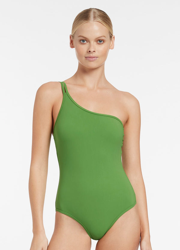 JETSET Double Strap One Shoulder One Piece - Palm