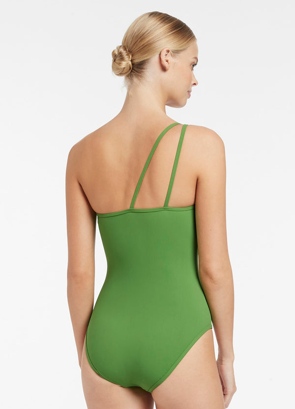 JETSET Double Strap One Shoulder One Piece - Palm