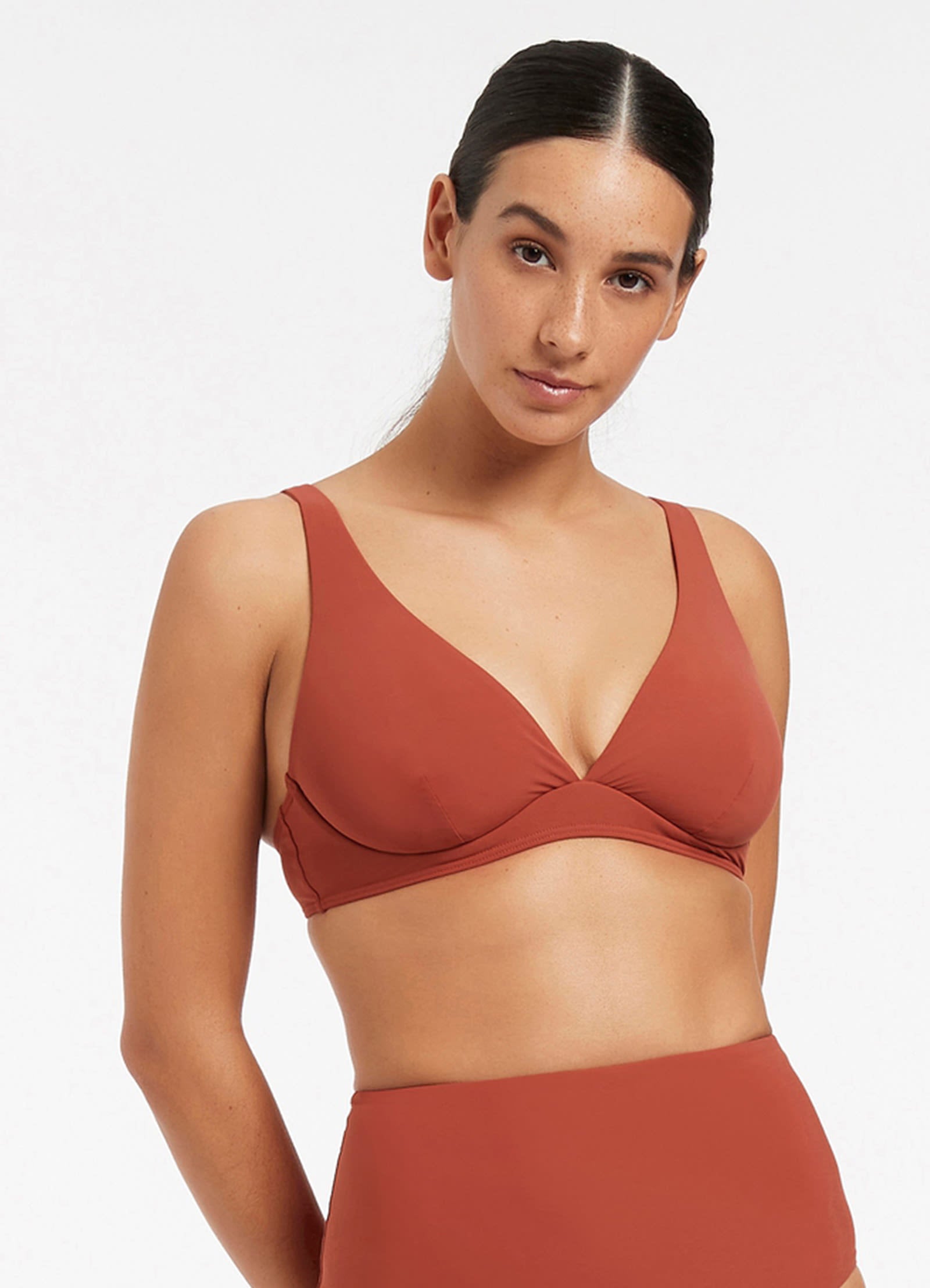 JETSET D DD Underwire Bikini Top Russet JETS Australia