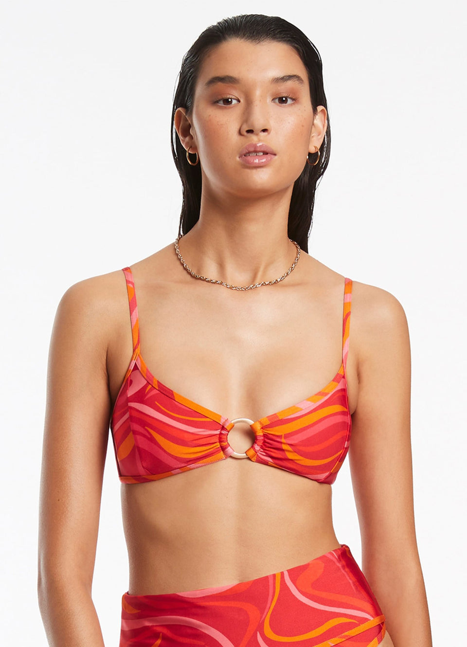 Vortici Trim Bralette Cherry – JETS Australia