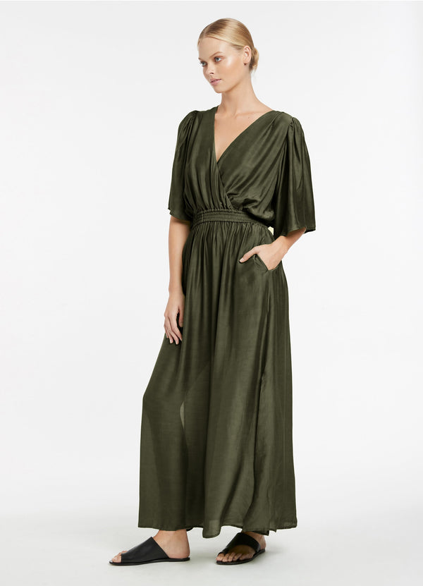 Jetset Full Sleeve Dress - Olive