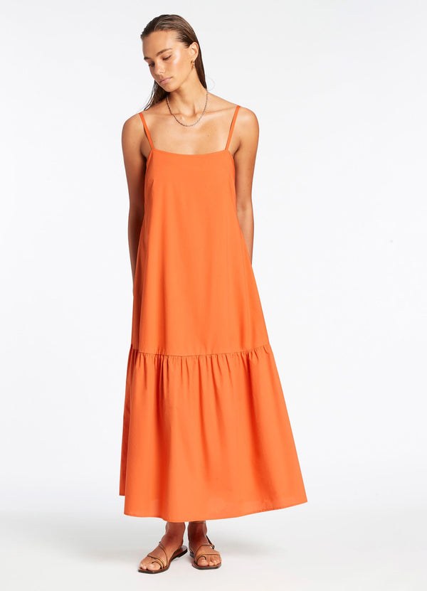 Jetset Tiered Dress - Orange