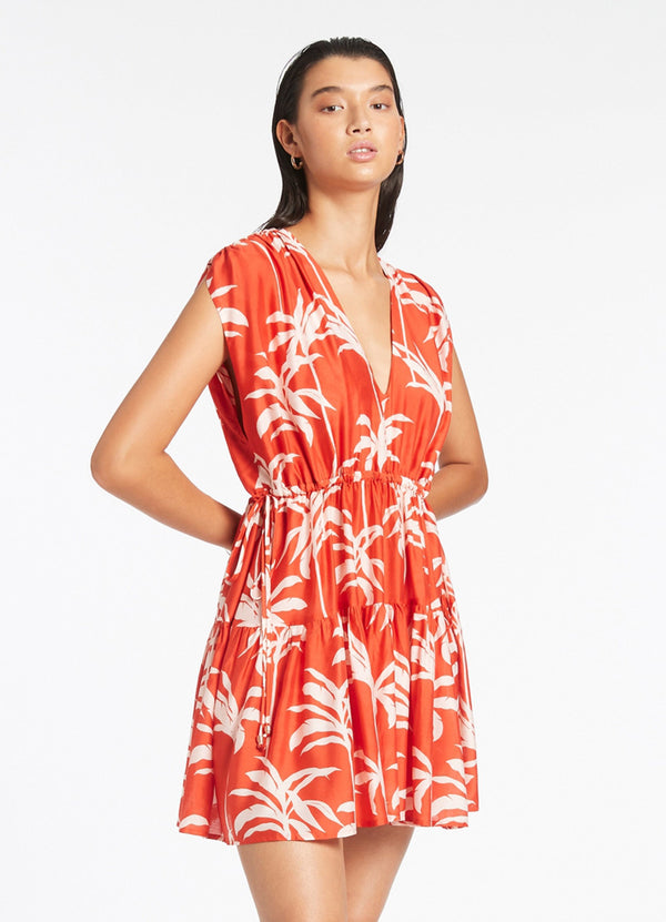 Palme Tiered Cover Up - Cherry